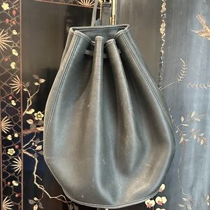 Coach Vintage Blue Leather Bucket Bag